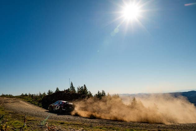 IPA88469709 - Driver Elfyn Evans and co-driver Scott Martin of the Toyota Gazoo Racing WRT team, driving a Toyota GR Yaris Rally1, are in third place on the third day of the race during the FIA World Rally Championship WRC, Motorsport Rallye, WM Rally Chile Biobío 2026 on September 12 in Concepción, Chile. Copyright: xLucaxBarsali IPAxSportx xx IPA88469709