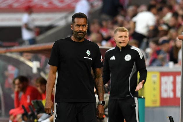 Coach Daniel Thioune of Werder Bremen watches during the Bundesliga match between 1. FC Köln and SV Werder Bremen, RheinEnergieStadion on September 12, 2026, in Cologne, Germany. Photo by Ralf Treese, DeFodi Images. Coach Daniel Thioune of Werder Bremen looks on during the Bundesliga match between 1. FC Köln and SV Werder Bremen at RheinEnergieStadion on September 12, 2026 in Cologne, Germany Photo by Ralf Treese DeFodi Images DFB and DFL regulations prohibit any use of photographs as image sequences and or quasi-video Photo by Ralf Treese DeFodi Images