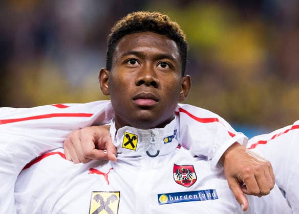 Austrias David Alaba during the European Championship qualifying soccer match between Sweden and Austria on September 8, 2015, in Stockholm, Sweden  Copyright: xAndreasxLxErikssonx