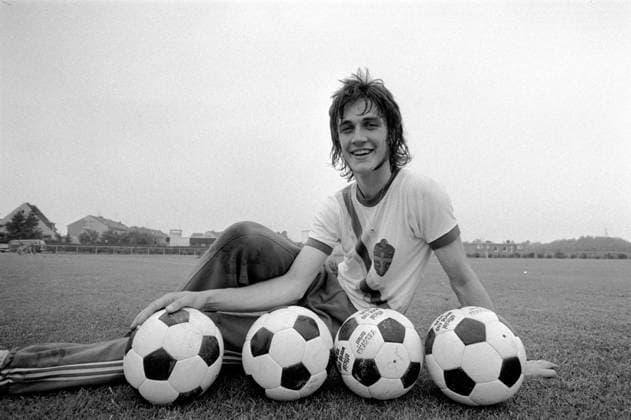 Soccer, World Cup, Training, Sweden, Ralf Edström, Düsseldorf, West Germany  Copyright: xThomasxLöfqvistx