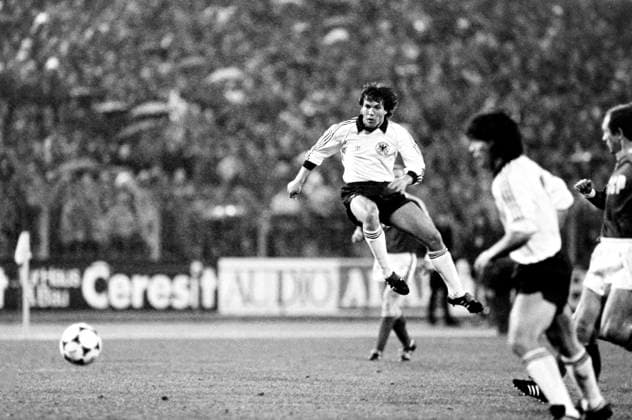 Soccer, West Germany vs. Soviet Union, 2–1; Lothar Matthäus, West Germany, Hannover, West Germany  Copyright: xBildbyranx
