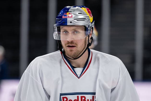 Maximilian Daubner, EHC Red Bull Munich, 70 GER, EHC Red Bull Munich, ice hockey, training session ahead of the DEL season opener, September 14, 2026. Photo: HMB Media, Heike Feiner Copyright: HMBxMedia HeikexFeiner
