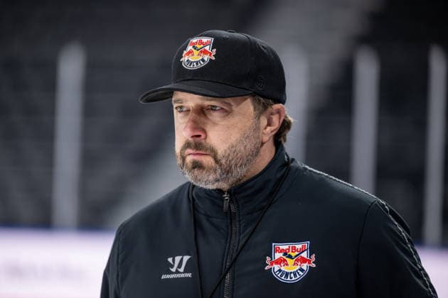 Oliver David, Head Coach, EHC Red Bull Munich Portrait GER, EHC Red Bull Munich, ice hockey, training session ahead of the DEL season opener, September 14, 2026 Photo: HMB Media, Heike Feiner Copyright: HMBxMedia HeikexFeiner