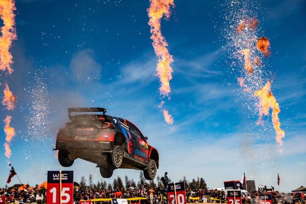 IPA88531840 - Driver Gus Greensmith and co-driver Jonas Andersson of the Team Toyota GR Yaris Rally2 WRC2 are in 4th place on the fourth day of the FIA World Rally Championship WRC, Motorsport Rallye, WM Rally Chile Biobío 2026 on September 13 in Concepción, Chile.  Copyright: xLucaxBarsali IPAxSportx xx IPA88531840