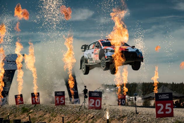IPA88531849 - Driver Adrien Fourmaux and Co-Driver Alexandre Coria of the Hyundai Shell Mobis World Rally Team, driving the Hyundai i20 N Rally1, are in 4th place on the fourth day of the FIA World Rally Championship WRC, Motorsport Rallye, WM Rally Chile Biobio 2026 on September 13 in Concepción, Chile.  Copyright: xLucaxBarsali IPAxSportx xx IPA88531849