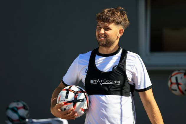 SOCCER - UEFA EL, Sturm vs Rennais GRAZ,AUSTRIA,15.SEP.26 - SOCCER - UEFA Europa League, Sturm Graz vs Stade Rennais FC, preview, training Sturm. Image shows Simon Seidl (Sturm).  GEPAxpictures xMarioxBuehner-Weinrauch