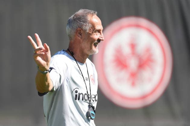Coach Adi Hütter, Eintracht Frankfurt, September 15, 2026, Bundesliga, 2026–27 Season, Eintracht Frankfurt Training