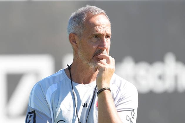 Coach Adi Hütter, Eintracht Frankfurt, September 15, 2026, Bundesliga, 2026–27 Season, Eintracht Frankfurt Training