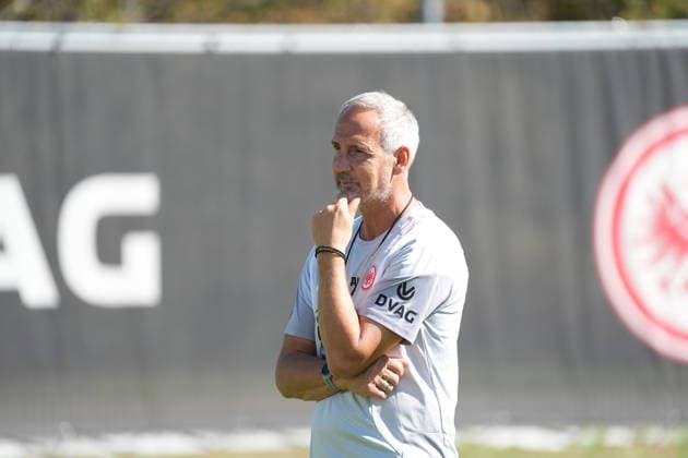 Coach Adi Hütter, Eintracht Frankfurt, September 15, 2026, Bundesliga, 2026–27 Season, Eintracht Frankfurt Training