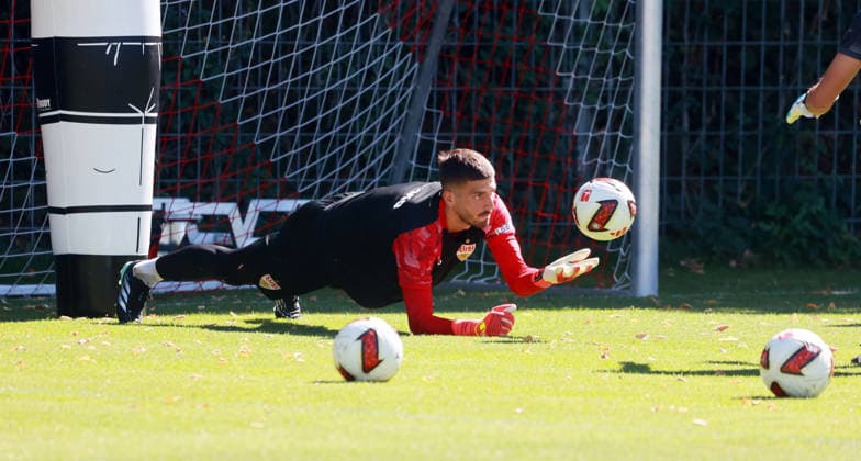 September 15, 2026 VfB Stuttgart Practice Germany, Stuttgart, September 15, 2026, Soccer, Bundesliga, 2026–2027 Season, VfB Stuttgart Practice Fabian Bredlow