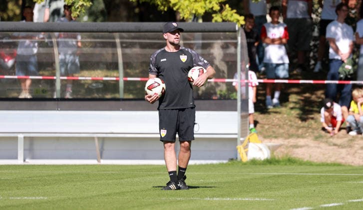 September 15, 2026 VfB Stuttgart Practice Germany, Stuttgart, September 15, 2026, Soccer, Bundesliga, 2026–2027 Season, VfB Stuttgart Practice, Sebastian Hoeneß, Coach