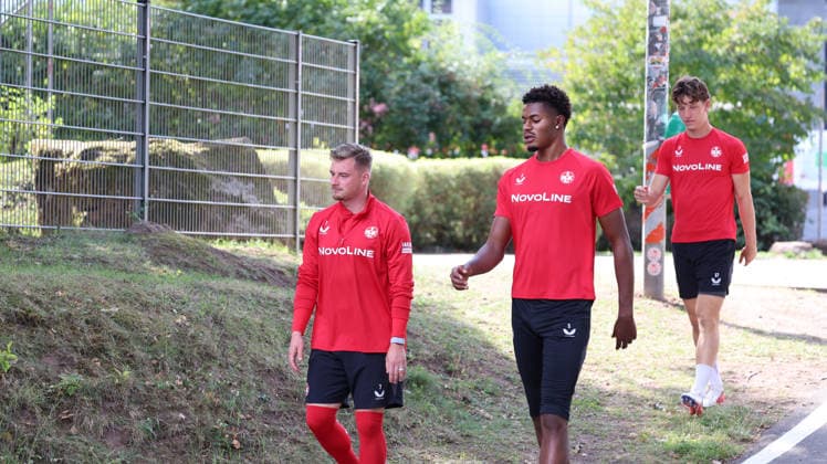 September 15, 2026, xrekx, Soccer, 2. Bundesliga, 1. FC Kaiserslautern Training: Marlon Ritter (1. FC Kaiserslautern), Kelven Frees (1. FC Kaiserslautern), Leon Robinson (1. FC Kaiserslautern), Kaiserslautern