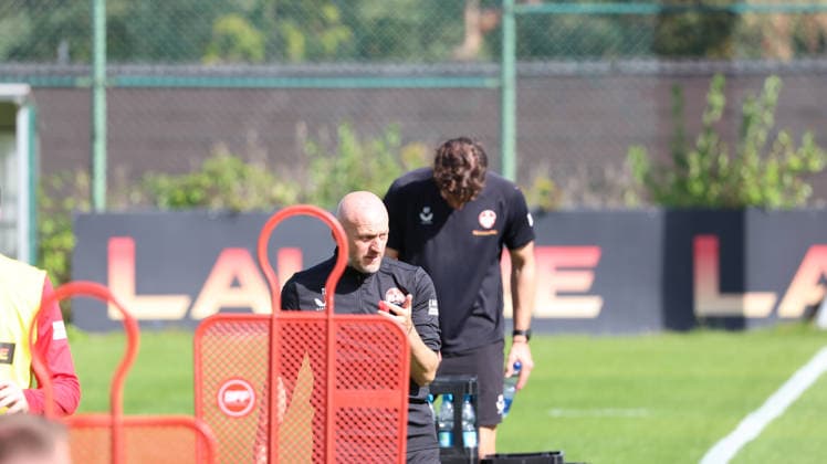 September 15, 2026, xrekx, Soccer, 2. Bundesliga, 1. FC Kaiserslautern Training, from left: Torsten Lieberknecht, Coach of 1. FC Kaiserslautern, Kaiserslautern