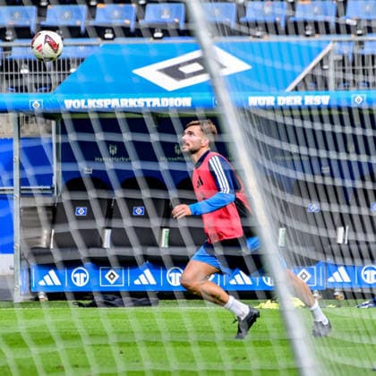 Mario Vuskovic: HSV Back in Action—Germany, Hamburg, Volksparkstadion, Soccer, Bundesliga 1, 1: Mario Vuskovic s first training session with Hamburger SV after his doping suspension