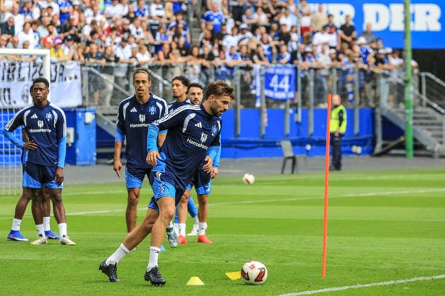 Mario Vuskovic: HSV Back in Action—Germany, Hamburg, Volksparkstadion, Soccer, Bundesliga 1, 1: Mario Vuskovic s first training session with Hamburger SV following his doping suspension