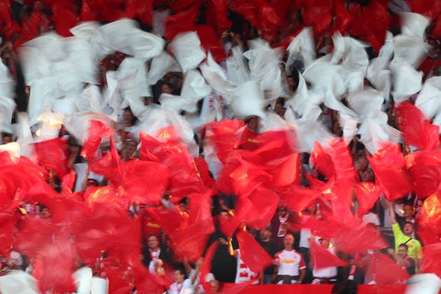 Football german 3. Liga Jahn Regensburg vs Fortuna Dusseldorf A general view of the Regensburg fans sector during the 3. Liga football match between Jahn Regensburg and Fortuna Dusseldorf at Jahn Stadium in Regensburg , Bayern , Germany . September 15th , 2026 Copyright: xDavidexEliasx