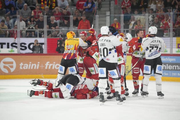 Ice hockey, NL, EHC Biel-Bienne v HC Fribourg-Gotteron
