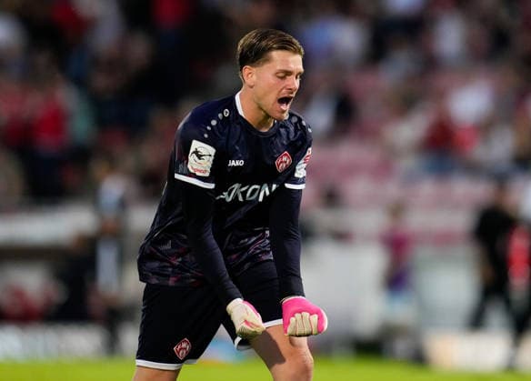 Marko Rajkovacic of FC Würzburger Kickers, 33, celebrates after scoring a goal for his team (GER), FC Würzburger Kickers vs. TSV Alemannia Aachen, 3. Liga, Matchday 6, 2026–27 season, AKON Arena, Würzburg, September 15, 2026, Würzburger Kickers vs. Alemannia Aachen, 3. Liga, Matchday 6, 2026–27 season, September 15, 2026, Würzburg Copyright: xEibner-Pressefoto ScottxColemanx EP_SCN