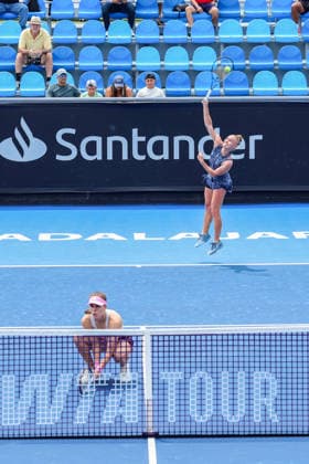 WTA GUADALAJARA OPEN 2026 WTA GUADALAJARA OPEN 2026 MARIA KOZYREVA MAIA LUMSDEN VS MAKOTO NINOMIYA VS ALEXA GUARACHI 09 15 2026 GUADALAJARA, JALISCO Action photo of Maria Kozyreva and Maia Lumsden during a match at the 2026 WTA Guadalajara Open, held at the Centro Panamericano de Tenis in Guadalajara, Jalisco, Mexico Action photo of Maria Kozyreva and Maia Lumsden, during a match at the 2026 WTA Guadalajara Open held at the Centro Panamericano de Tenis in Guadalajara, Jalisco, Mexico. PHOTO BY IMAGENSHOP PHOTO AGENCY GUADALAJARA, JALISCO, MEXICO Copyright: xIMAGENSHOPxAGENCIAxFOTOGRAFICAx