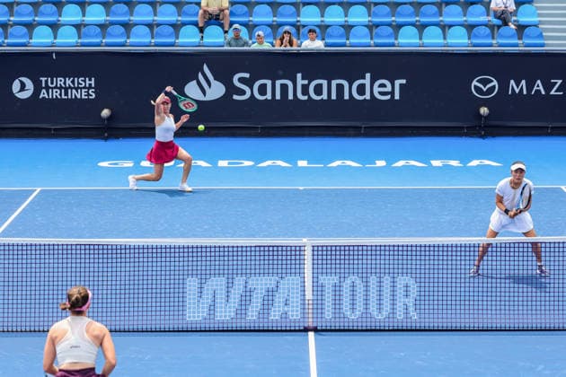 WTA GUADALAJARA OPEN 2026 WTA GUADALAJARA OPEN 2026 MARIA KOZYREVA MAIA LUMSDEN VS MAKOTO NINOMIYA VS ALEXA GUARACHI 09 15 2026 GUADALAJARA, JALISCO Action photo of Makoto Ninomiya and Alexa Guarachi during a match at the 2026 WTA Guadalajara Open, held at the Centro Panamericano de Tenis in Guadalajara, Jalisco, Mexico Action photo of Makoto Ninomiya and Alexa Guarachi, during a match at the 2026 WTA Guadalajara Open held at the Centro Panamericano de Tenis in Guadalajara, Jalisco, Mexico. PHOTO BY IMAGENSHOP PHOTO AGENCY GUADALAJARA, JALISCO, MEXICO Copyright: xIMAGENSHOPxAGENCIAxFOTOGRAFICAx