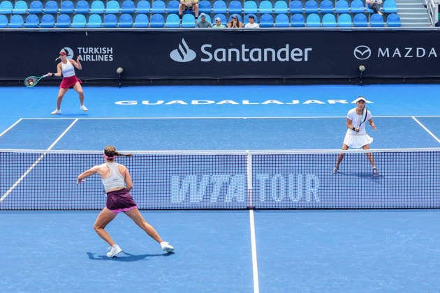 WTA GUADALAJARA OPEN 2026 WTA GUADALAJARA OPEN 2026 MARIA KOZYREVA MAIA LUMSDEN VS MAKOTO NINOMIYA VS ALEXA GUARACHI 09 15 2026 GUADALAJARA, JALISCO Action photo of Makoto Ninomiya and Alexa Guarachi during a match at the 2026 WTA Guadalajara Open, held at the Centro Panamericano de Tenis in Guadalajara, Jalisco, Mexico Action photo of Makoto Ninomiya and Alexa Guarachi, during a match at the 2026 WTA Guadalajara Open held at the Centro Panamericano de Tenis in Guadalajara, Jalisco, Mexico. PHOTO BY IMAGENSHOP PHOTO AGENCY GUADALAJARA, JALISCO, MEXICO Copyright: xIMAGENSHOPxAGENCIAxFOTOGRAFICAx