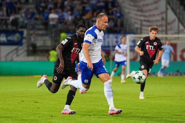 German Soccer, 3rd Division, Matchday 6, Hänsch Arena, Emslandstadion, Emsland District, Lower Saxony, midweek match, SV Meppen vs. Viktoria Köln, assist by Jannic Ehlers (SV Meppen), 17–1, goal by Cyrill Akono (SV Meppen), 9 Copyright: xMichelxWittex