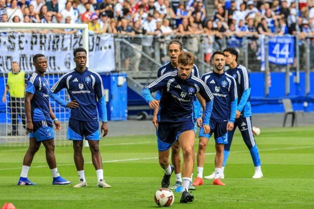 Mario Vuskovic: HSV Back in Action—Germany, Hamburg, Volksparkstadion, Soccer, Bundesliga 1, 1: Mario Vuskovic’s first training session with Hamburger SV following his doping suspension