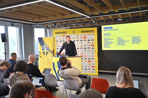 STOCKHOLM, SWEDEN 20260916 National soccer team head coach Graham Potter announces the roster for the Nations League STOCKHOLM SWEDEN x12270x  Copyright: xMartinxPahlmblad TTx DAGEN EFTER VALET (S)