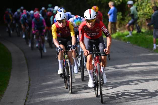 Grand Prix de Wallonie 2026 Cycling Race CITADELLE DE NAMUR, BELGIUM - SEPTEMBER 16 : Gualdi Simone (ITA) of Lotto Intermarche leading the peloton during the 66th edition of Grand Prix de Wallonie an UCI ProSeries 1.Pro one day cycling road race for Men Elite of 196.8 km with start in Seraing and finish in Citadelle de Namur on September 16, 2026 in Citadelle de Namur, Belgium, 16 09 2026 ( Motordriver Kenny Verfaillie - Citadelle de Namur Belgium  Copyright: xVincentxKalutx