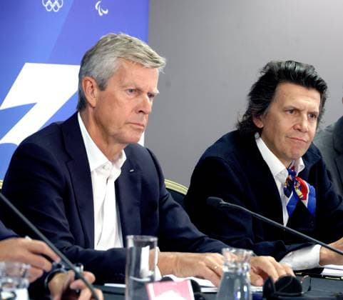 Jeux olympiques 2030 : conférence de presse Cojop + CIO PHOTOPQR LE PROGRES Richard MOUILLAUD - Lyon 16 09 2026 - Jeux olympiques 2030 : conférence de presse Cojop + CIO -Jeux olympiques 2030 : conférence de presse Cojop + CIO au Sofitel de Lyon pour valider les différents sites retenus PHOTO o Pierre-Olivier Beckers-Vieujant, président de la Commission de Coordination du CIO pour les Jeux Olympiques d’hiver Alpes 2030? et Christophe Dubi, Directeur Exécutif des Jeux Olympiques – CIO? IOC Olympic Games, Olympische Spiele, Olympia, OS press conference, PK, Pressekonferenz following a three days visit of the Lyon region sites by the members of the International Olympic Committee (IOC) Coordination Commission, in Lyon, central eastern France on September 16, 2026 . Lyon Rhône Rhône-Alpes France  Copyright: xPHOTOPQR LExPROGRES MAXPPPxRichardxMOUILLAUDx 20260916LPL9815 20260916LPL9815
