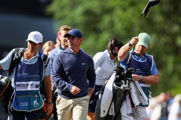 RECORD DATE NOT STATED 16th September 2026; Wentworth Golf Club, Virginia Water, Surrey, England; DP World Tour Golf, BMW PGA, Golf Herren Championship, Pro Am; Rory McIlroy of Northern Ireland walks to the 15th hole HenningxVonxJagow