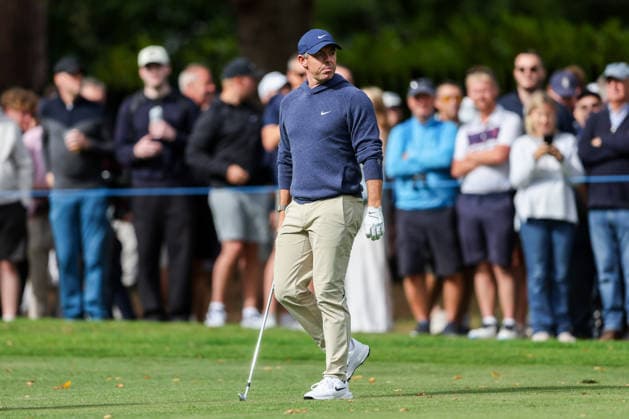 RECORD DATE NOT STATED 16th September 2026; Wentworth Golf Club, Virginia Water, Surrey, England; DP World Tour Golf, BMW PGA, Golf Herren Championship, Pro Am; Rory McIlroy of Northern Ireland looks on at the 15th hole HenningxVonxJagow
