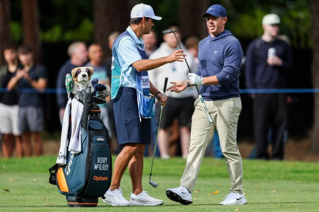RECORD DATE NOT STATED 16th September 2026; Wentworth Golf Club, Virginia Water, Surrey, England; DP World Tour Golf, BMW PGA, Golf Herren Championship, Pro Am; Rory McIlroy of Northern Ireland looks on at the 15th hole HenningxVonxJagow