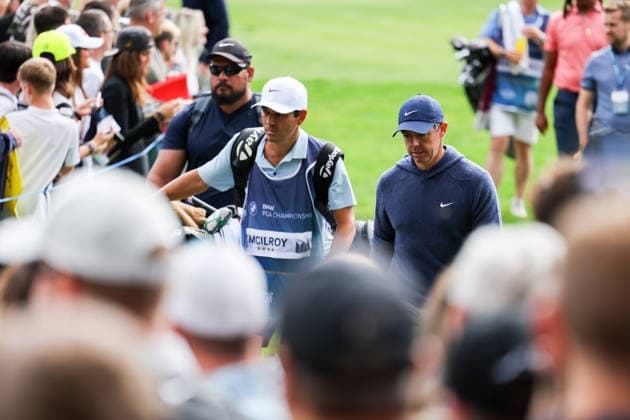 RECORD DATE NOT STATED 16th September 2026; Wentworth Golf Club, Virginia Water, Surrey, England; DP World Tour Golf, BMW PGA, Golf Herren Championship, Pro Am; Rory McIlroy of Northern Ireland walks to the 16th hole HenningxVonxJagow