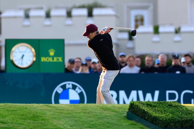 RECORD DATE NOT STATED 16th September 2026; Wentworth Golf Club, Virginia Water, Surrey, England; DP World Tour Golf, BMW PGA, Golf Herren Championship, Pro Am; Former Test cricketer for England and cricket commentator Stuart broad CBE playing alongside Calum Nicholas, Samantha Quek and world number 2 Rory Mcilroy for the BMW 1 team First tee in their shot gun start ChrisxRoll