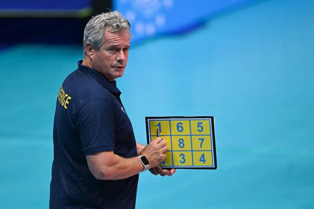 September 16, 2026: Gido Vermeulen of Sweden during the CEV EuroVolley 2026 group stage volleyball match between Sweden and Slovakia on September 16, 2026 in Modena. Photo by Matteo Gribaudi. BILDBYRAN COP 18 XY0130 volleyball volleyball volleyball European Championships Sweden Slovakia CEV EuroVolley 2026 Sweden Slovakia bbeng  Copyright: MATTEOxGRIBAUDI BB260916BB187