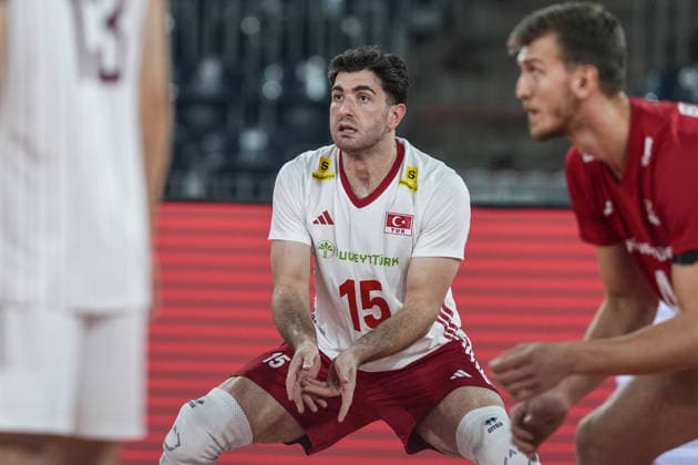 Turkiye v Latvia - CEV EuroVolley 2026 Men CLUJ, ROMANIA - SEPTEMBER 16: Abdulsamet Yalcin of Turkiye in action during the CEV 2026 European Men s Volleyball Championship Group D match between Turkiye and Latvia at BT Arena in Cluj, Romania, on September 16, 2026. Osmancan Gurdogan Anadolu Cluj-Napoca Romania. Editorial use only. Please get in touch for any other usage.  Copyright: x2026xAnadoluxOsmancanxGurdoganx