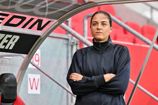 3rd Division: FC Ingolstadt vs. TSG 1899 Hoffenheim II, September 16, 2026, INGOLSTADT, GERMANY September 16. Pictured: Sabrina Wittmann, FC Ingolstadt coach. Isolated photo taken before the 3. Liga match between FC Ingolstadt and TSG Hoffenheim’s second team on Matchday 6 at the Audi Sportpark. Copyright: xBEAUTIFULxSPORTS Goldbergx