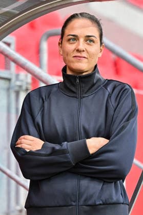 3rd Division: FC Ingolstadt vs. TSG 1899 Hoffenheim II, September 16, 2026, INGOLSTADT, GERMANY September 16. Pictured: Sabrina Wittmann, FC Ingolstadt coach. Isolated photo taken before the 3. Liga match between FC Ingolstadt and TSG Hoffenheim’s second team on Matchday 6 at the Audi Sportpark. Copyright: xBEAUTIFULxSPORTS Goldbergx