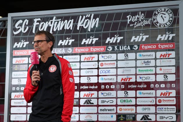 September 16, 2026, xsefx, Soccer, SC Fortuna Köln vs. SV Wehen Wiesbaden, 3rd Division, South Division, Matchday 6, 2026–2027 Season: Head Coach Matthias Mink of Fortuna Köln in an interview, Profile. DFB regulations prohibit any use of photographs as image sequences and or quasi-video. North Rhine-Westphalia, Germany