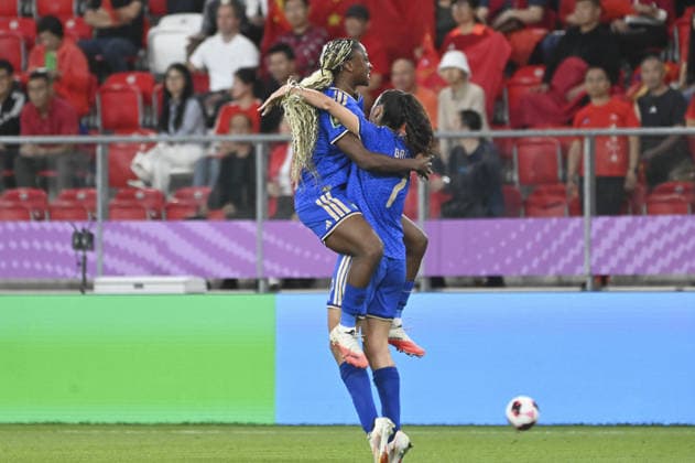 IPA88604260 - Karen Appiah (ITA) celebrating after scoring a goal during the Round of 16 match of the FIFA U-20 Women s World Cup between Italy and China PR, in Sosnowiec, Poland, on September 16, 2026  Copyright: xMichalxDubiel IPAxSportx xx IPA88604260