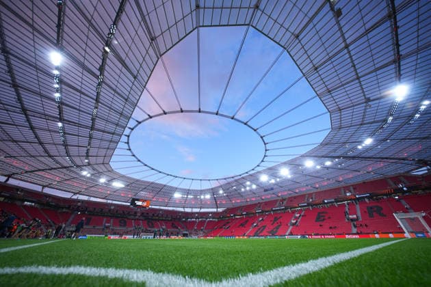 September 16, 2026, xydrx, Men s, Soccer, Europa League, Bayer 04 Leverkusen vs. NK Celje, 2026–2027 Season, BayArena: Overview of the arena. Regulations prohibit any use of photographs as image sequences and or quasi-video. Copyright: HMBxMedia YannisxDreimann