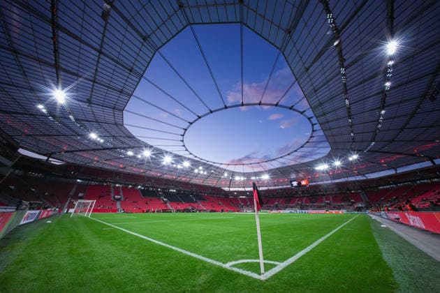 September 16, 2026, xydrx, Men s, Soccer, Europa League, Bayer 04 Leverkusen vs. NK Celje, 2026–2027 Season, BayArena: Overview of the arena. Regulations prohibit any use of photographs as image sequences and or quasi-video. Copyright: HMBxMedia YannisxDreimann