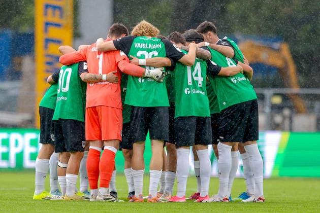 September 16, 2026, xkwix, Soccer, 3rd Division, Preußen Münster vs. 1. FC Saarbrücken, Preußenstadion, Matchday 6, 2026–2027 Season The team from Münster in the district of North Rhine-Westphalia, Germany. DFB regulations prohibit any use of photographs as image sequences and or quasi-video. Photo: xKamilxWilkowskixPressefotoKochx