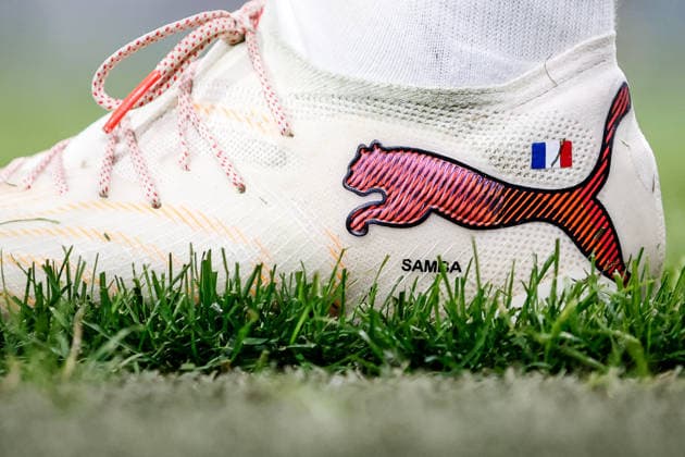 SOCCER - UEFA EL, Sturm vs Rennais GRAZ,AUSTRIA,16.SEP.26 - SOCCER - UEFA Europa League, Sturm Graz vs Stade Rennais FC. Image shows a feature of a football shoe.  GEPAxpictures xJamesxDoak
