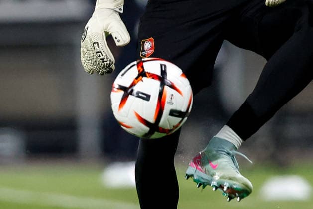 SOCCER - UEFA EL, Sturm vs Rennais GRAZ,AUSTRIA,16.SEP.26 - SOCCER - UEFA Europa League, Sturm Graz vs Stade Rennais FC. Image shows a feature of a football.  GEPAxpictures xJamesxDoak