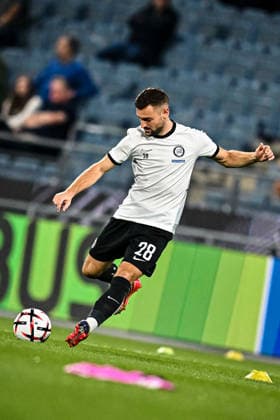 SOCCER - UEFA EL, Sturm vs Rennais GRAZ,AUSTRIA,16.SEP.26 - SOCCER - UEFA Europa League, Sturm Graz vs Stade Rennais FC. Image shows Juergen Heil (Sturm) during warm-up.  GEPAxpictures xAvnixRetkoceri