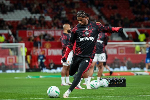Carabao Cup round 3 Manchester United, ManU v Brighton & Hove Albion Marcus Rashford of Manchester United in the pregame warmup session during the Carabao Cup round 3 match Manchester United vs Brighton & Hove Albion at Old Trafford, Manchester, United Kingdom on 16 September 2026 (Photo by Mark Cosgrove News Images) Manchester Old Trafford Greater Manchester United Kingdom Copyright: xMarkxCosgrove NewsxImagesx