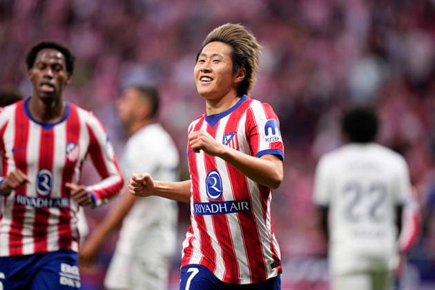 September 16, 2026, Madrid, Madrid, Spain: Kang-in Lee of Atletico de Madrid celebrates after scoring his team s second goal during the Spanish League, LaLiga EA Sports, football match played between Atletico de Madrid and CA Osasuna at Riyadh Air Metropolitano stadium on September 16, 2026, in Madrid, Spain. Madrid Spain - ZUMAa181 20260916_zaa_a181_088 Copyright: xOscarxJ.xBarrosox