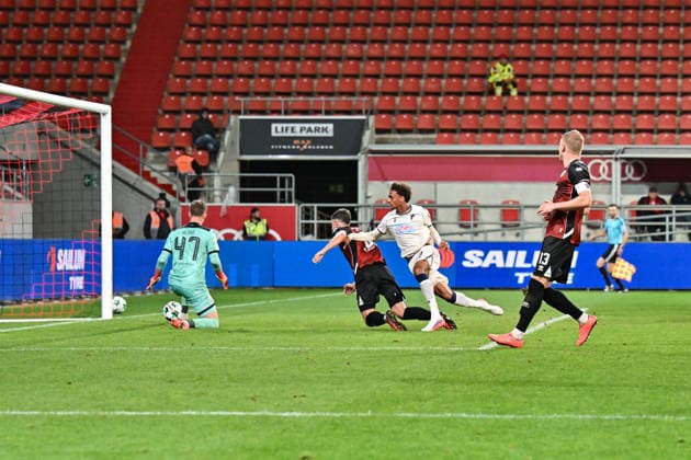 3. Liga FC Ingolstadt vs. TSG 1899 Hoffenheim II, September 16, 2026, INGOLSTADT, GERMANY September 16—In this scene, Jykese Fields of TSG Hoffenheim II scores the 1-2 goal, celebrating joyfully during the 3. Liga match between FC Ingolstadt and TSG Hoffenheim’s second team on Matchday 6 at the Audi Sportpark Copyright: xBEAUTIFULxSPORTS Goldbergx